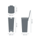 Сміттєвий бак Pedal Bin StepUp темно-сірий 40л 800023
