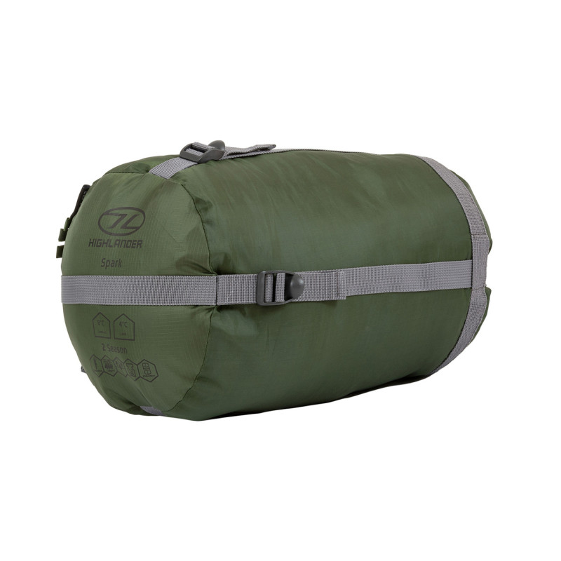 Спальный мешок Highlander Phoenix Spark 150/+4°C Olive Green Left (SB242-OG)