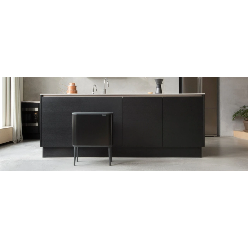 Бак для сміття 11+23 л чорний матовий Bo Touch Bin Brabantia