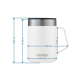 Термокружка Contigo Streeterville with Handle 420 мл Blue Corn (2174675)