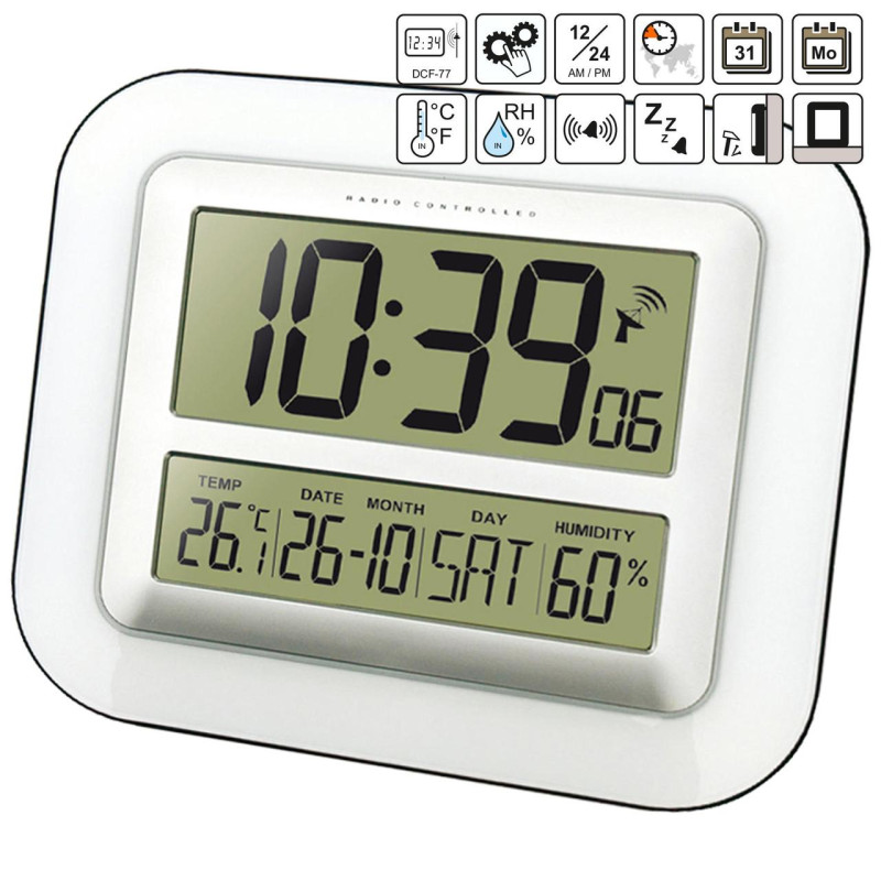 Годинник настінний Technoline WS8006 Silver (WS8006)