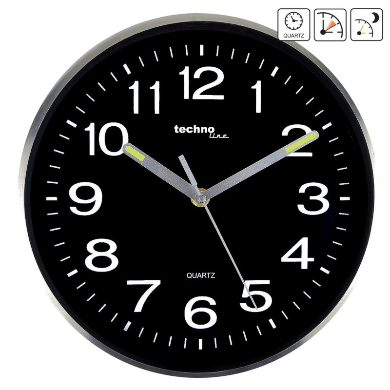 Часы настенные Technoline WT7620 Black/Silver (WT7620)