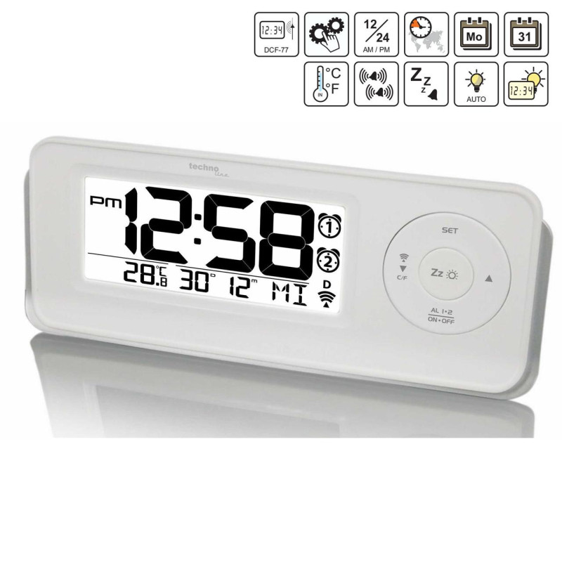Годинник настільний Technoline WT498 White (WT498)