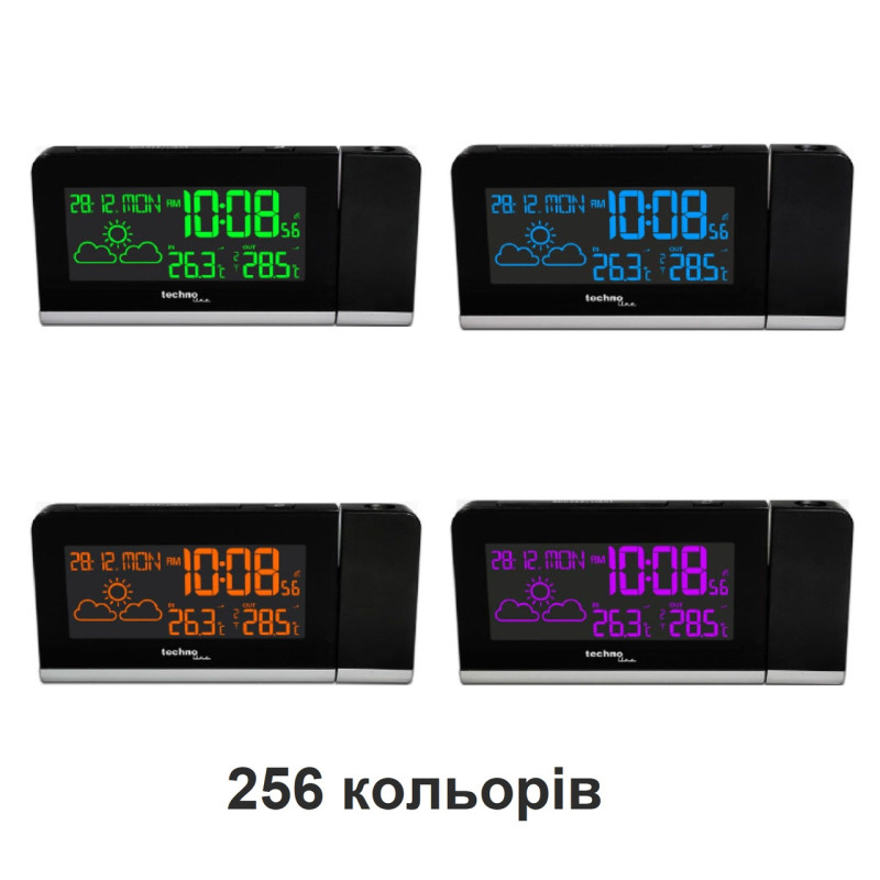 Часы проекционные Technoline WT539 Black (WT539)