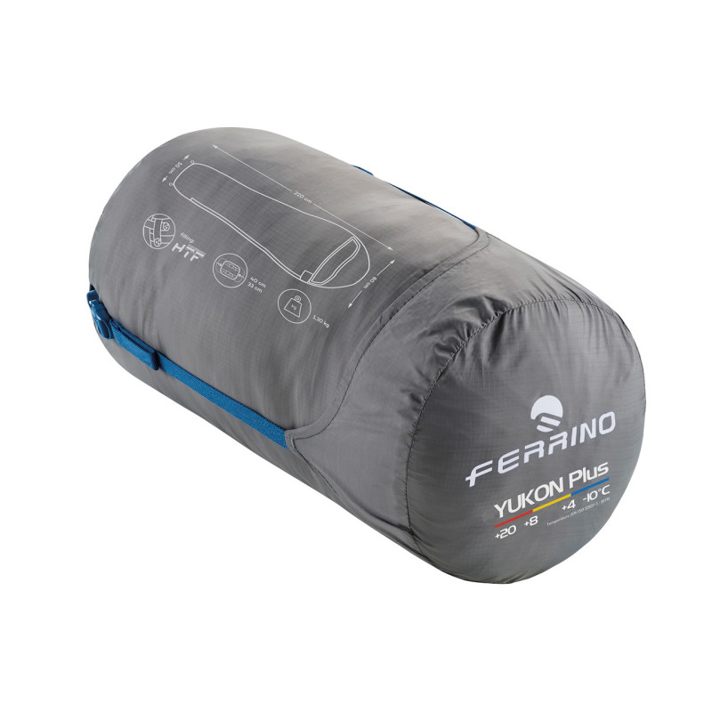 Спальный мешок Ferrino Yukon Plus/+4°C Blue Right (86357NBBD)