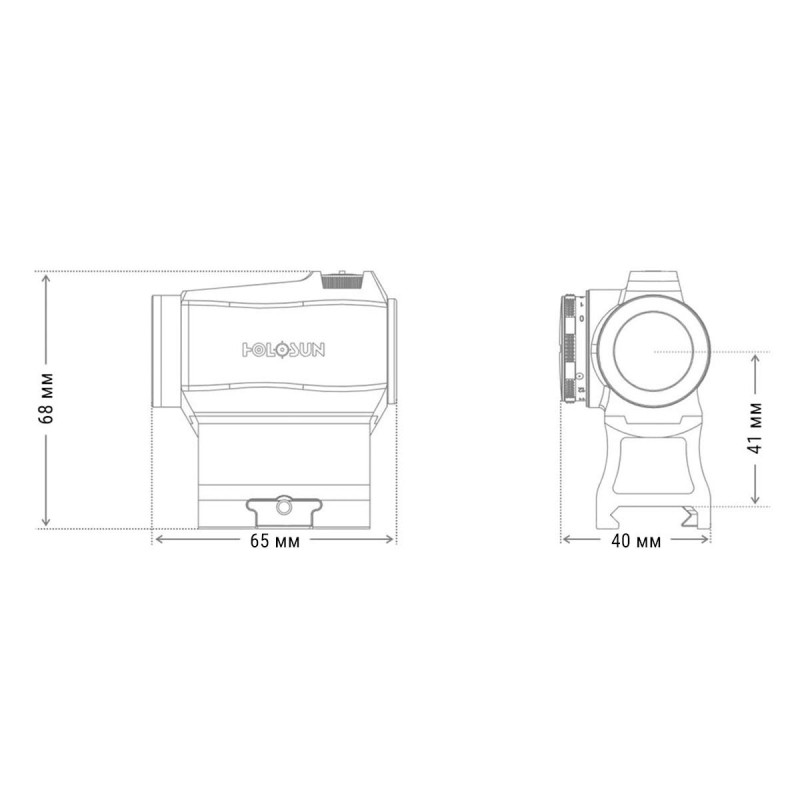 Коллиматорный прицел HOLOSUN HE503R-GD