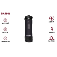 LifeSaver Liberty Black Портативна пляшка для очищення води