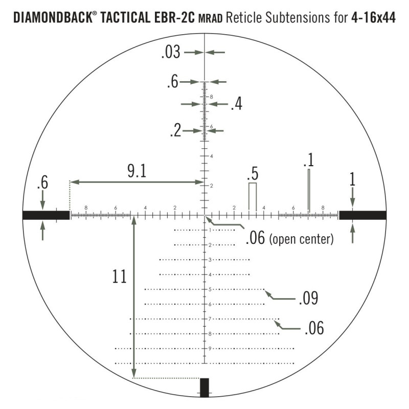 Прицел оптический Vortex Diamondback Tactical FFP 4-16x44 EBR-2C MRAD (DBK-10027)