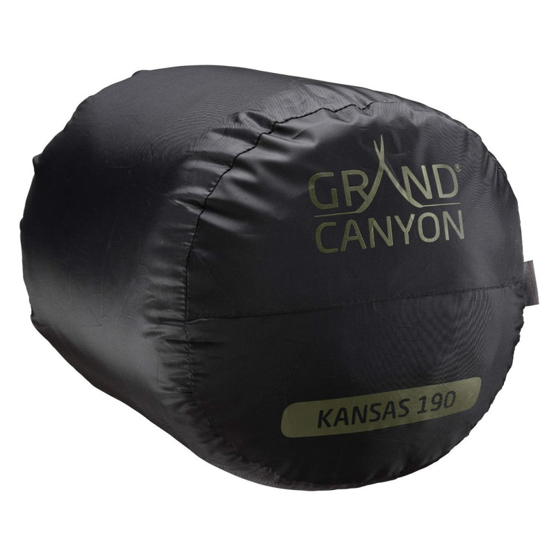 Спальный мешок Grand Canyon Kansas 190 0°C Capulet Olive Left (340019)