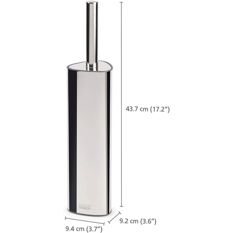 Йоржик для туалету силіконовий з підставкою Joseph Joseph Flex 360 Luxe Stainless Steel 70583