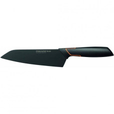 Кухонний ніж Fiskars EDGE Santoku 17 см, рукоять чорна ABS пластик (1003097)