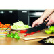 Кухонний ніж Fiskars EDGE Santoku 17 см, рукоять чорна ABS пластик (1003097)