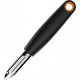 Кухонний ніж Fiskars Functional Form для чищення овочів/фруктів 6 см, рукоять чорна сантопрен (1014418)