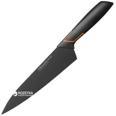 Професійний ніж Fiskars EDGE кухарський 19 см, рукоять чорна ABS пластик (1003094)