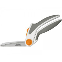 Ножиці портновські Fiskars EasyAction, 24 см, леза RazorEdge™, рукоять Softgrip®, біло-сірі (1016210)