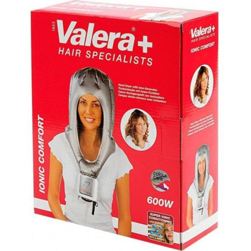 Фен-капюшон Valera Ionic Comfort, сірий, м'який, іонізація (613.01)