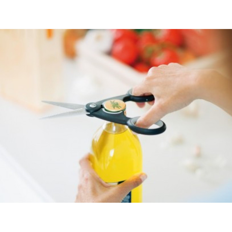 Ножиці кухонні Fiskars Functional Form, 22 см, рукоять Softgrip®, чорні (1003034)
