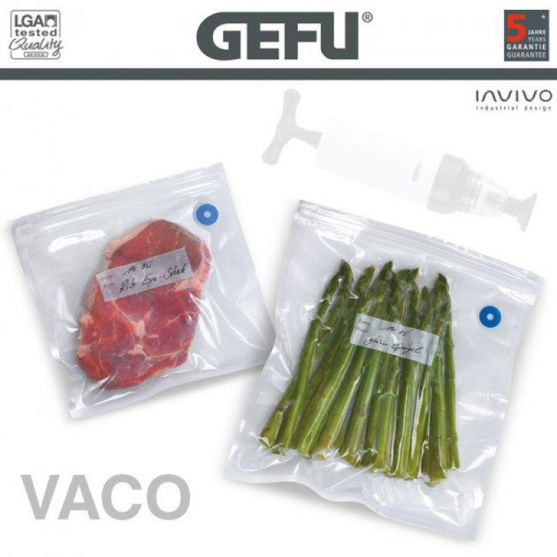 Набір для вакуумізації GEFU VACO, насос та 10 пакетів (21910)