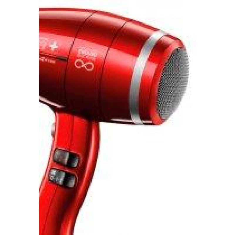 Фен професійний Valera Swiss Power4ever Ionic Rotocord, червоний, супер-тихий, потужний, екстра-легкий,