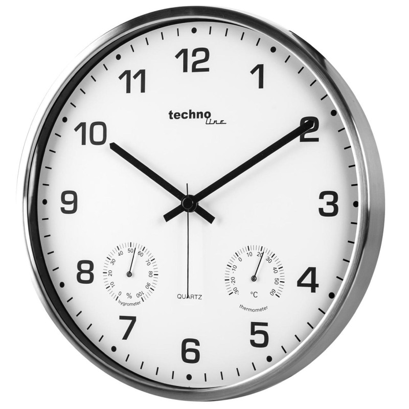 Часы настенные Technoline WT7980 White/Silver (WT7980)