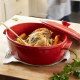 Каструля з кришкою овальна Emile Henry Cookware 6 л червона (344560)