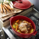 Каструля з кришкою овальна Emile Henry Cookware 6 л червона (344560)