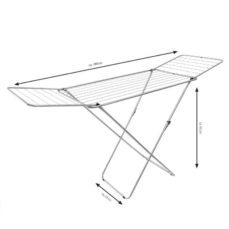 Сушилка для белья напольная Casa Si Kolibri 18m Silver (CS42191C06)