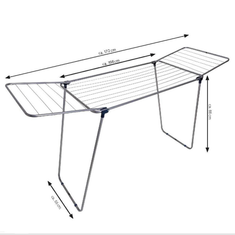 Сушилка для белья напольная Casa Si Merkur Pure 18m Silver (CS92235S04C)