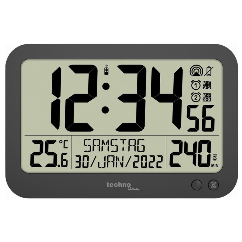 Годинник настінний Technoline WS8026 Black (WS8026)