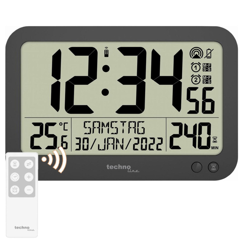 Годинник настінний Technoline WS8026 Black (WS8026)