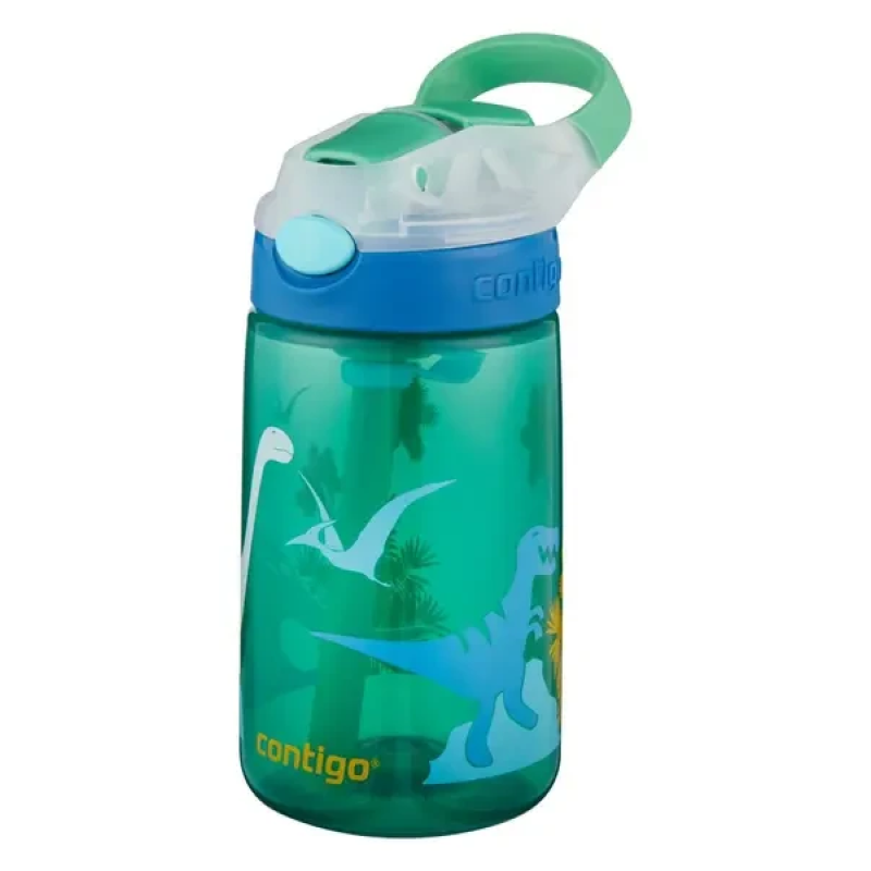 Бутылка для воды детская Contigo Gizmo Flip 420ml Jungle Green Dino (2115035)