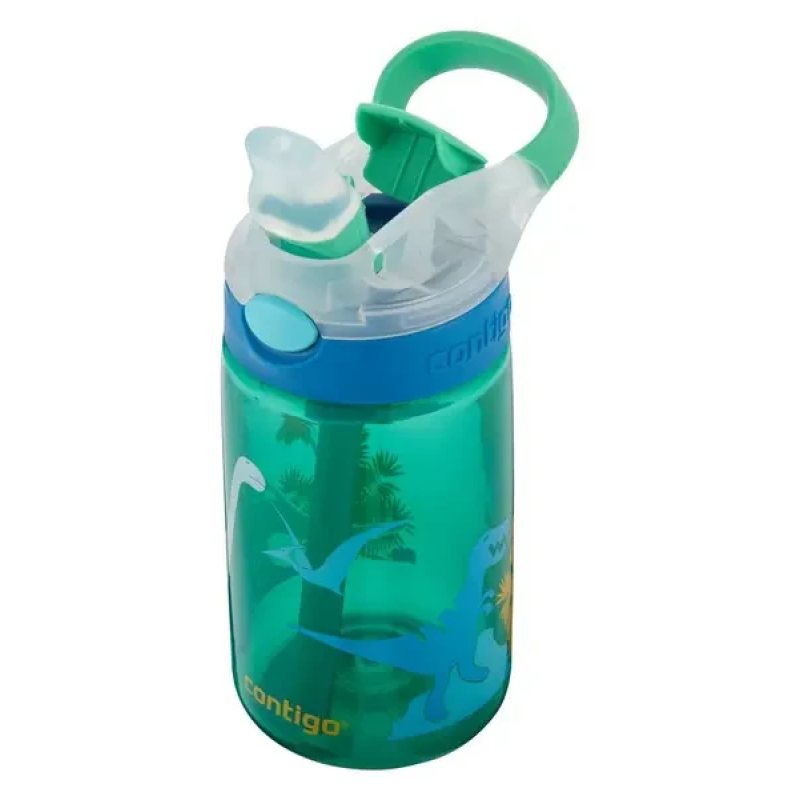 Бутылка для воды детская Contigo Gizmo Flip 420ml Jungle Green Dino (2115035)