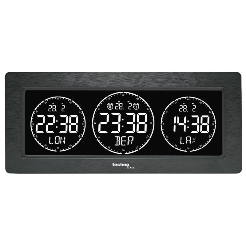Часы настольные Technoline WT458 Black (WT458)
