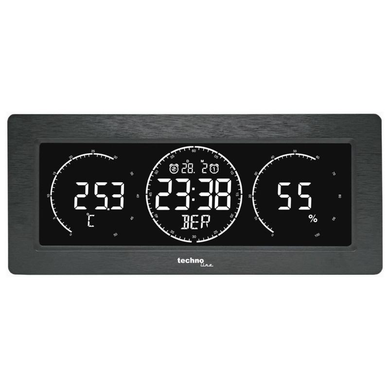 Часы настольные Technoline WT458 Black (WT458)