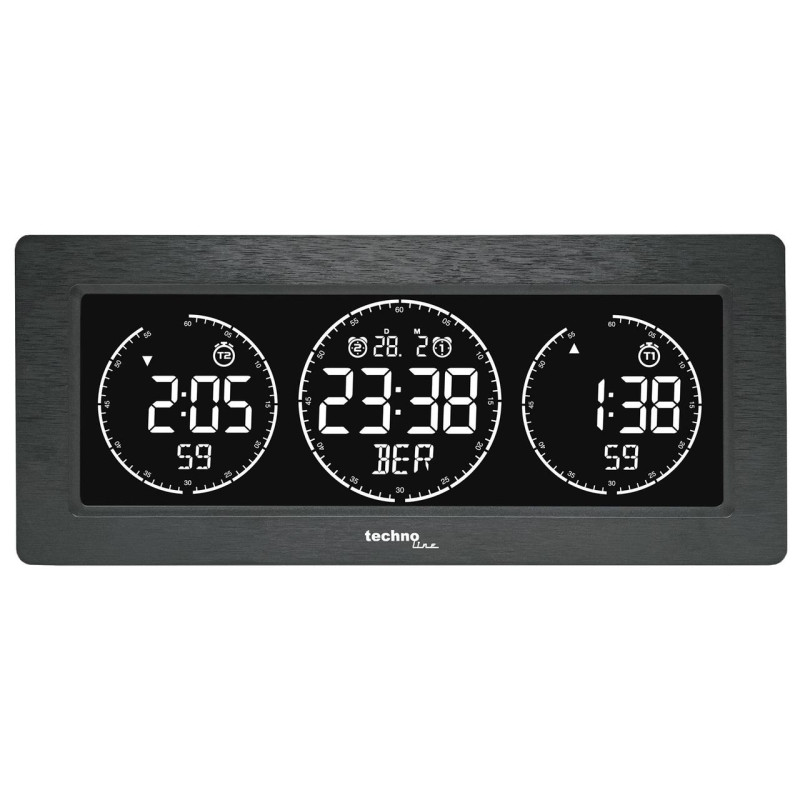 Часы настольные Technoline WT458 Black (WT458)