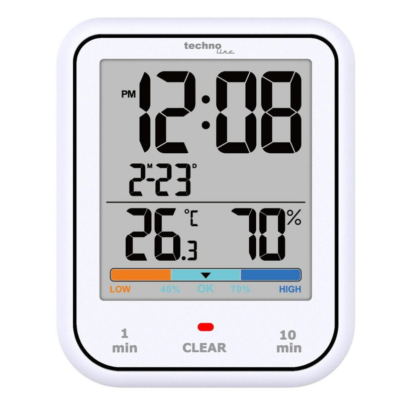Термогигрометр Technoline WT380 White (WT380)