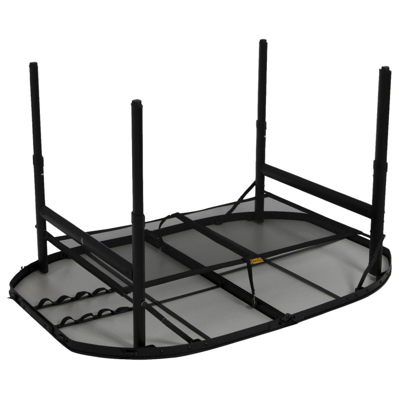 Стол Bo-Camp Northgate Oval 120x80 cm Black/Grey (1404187)