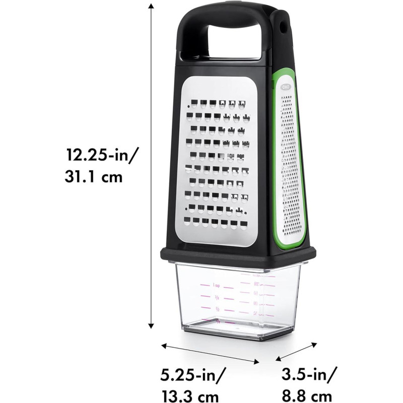 Терка с контейнером и съемной насадкой для цедры OXO Good Grips 30см 11231700