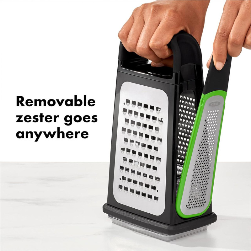 Терка с контейнером и съемной насадкой для цедры OXO Good Grips 30см 11231700