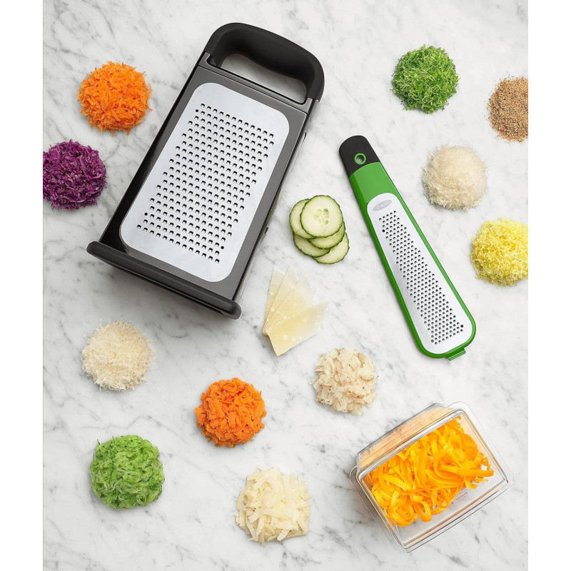 Терка с контейнером и съемной насадкой для цедры OXO Good Grips 30см 11231700