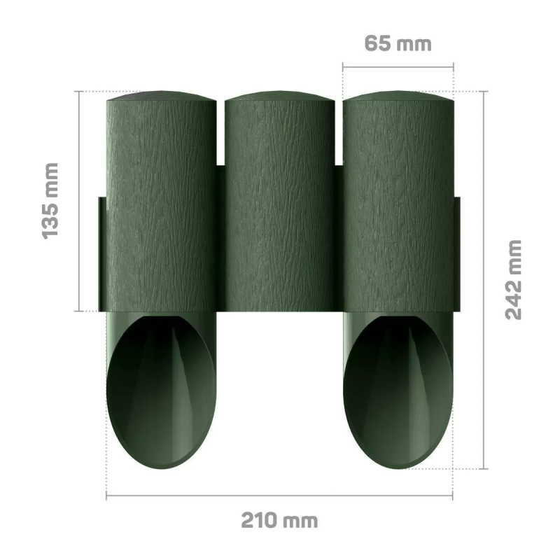 Газонна огорожа Cellfast MAXI 2.1 м (зелений) (34-012)