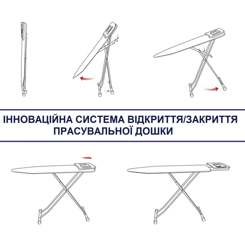 Дошка для прасування Casa Si Lady 122x38 White/Blue Laquer (CS93574R267)