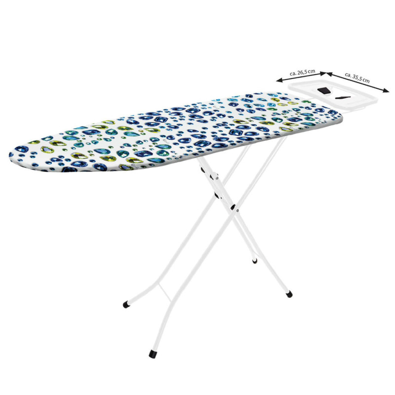 Гладильная доска Casa Si Lady 122x38 White/Blue Crystals (CS93574R267)