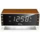 Годинник настільний з радіо Technoline WT487 Wireless Mobile Charging White/Brown (WT487)