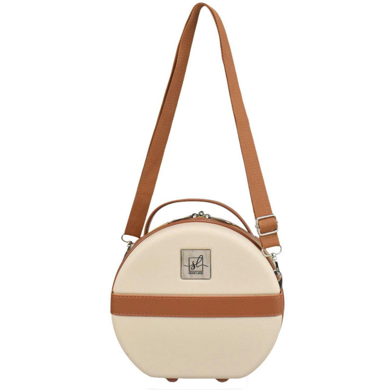 Бьюті-кейс Semi Line 5L Ecru/Brown (T5670-1)