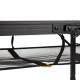 Стіл Bo-Camp Melrose Oval 120x80 cm Black/Wood look (1404220)