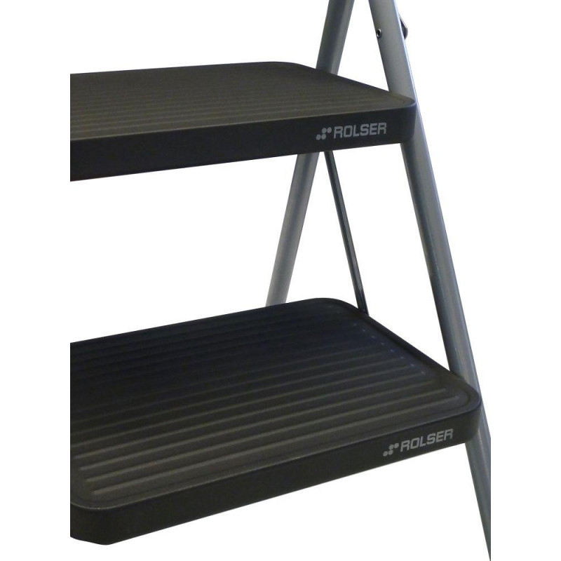Лестница Rolser Taburete M/10 UNE 2 ступени Antracita (MET003-1021)