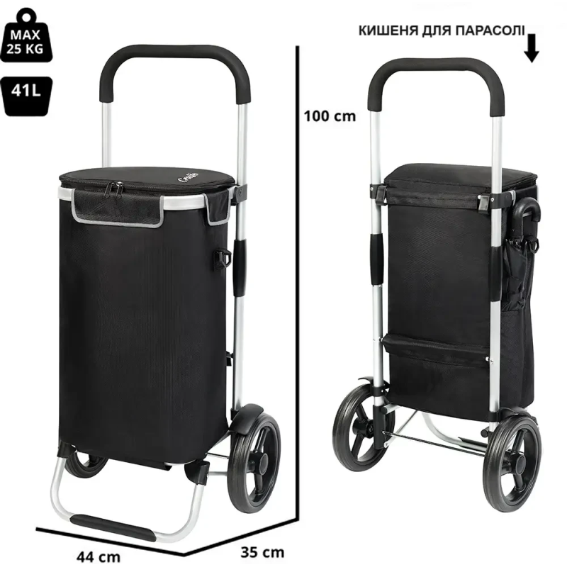 Сумка-візок ShoppingCruiser Allround 41 Black (650064)