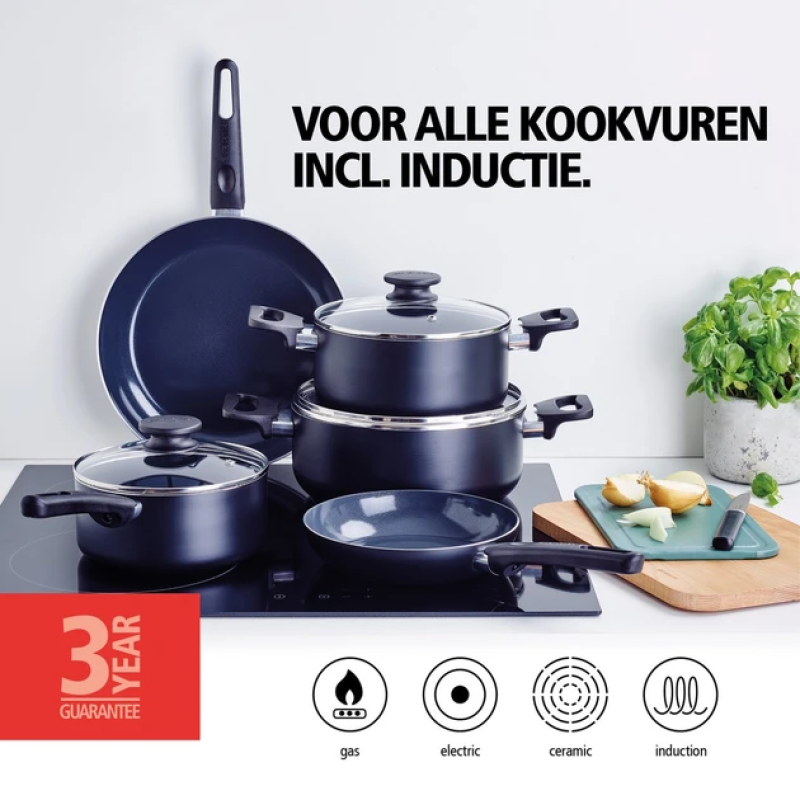 Набір посуду Brabantia Indu+ 8 предметів (30005095)