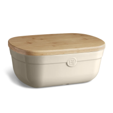 Хлібниця з кришкою-дошкою Emile Henry 35.5x24.8x15.5 см Clay (028750)